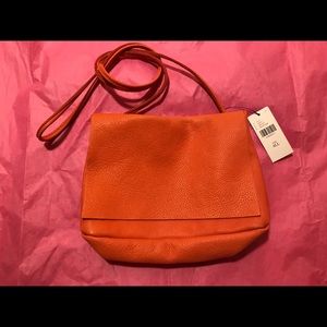 Anthropologie soft orange crossbody bag